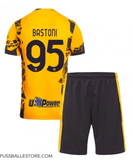 Günstige Inter Milan Alessandro Bastoni #95 3rd trikot Kinder 2024-25 Kurzarm (+ Kurze Hosen)
